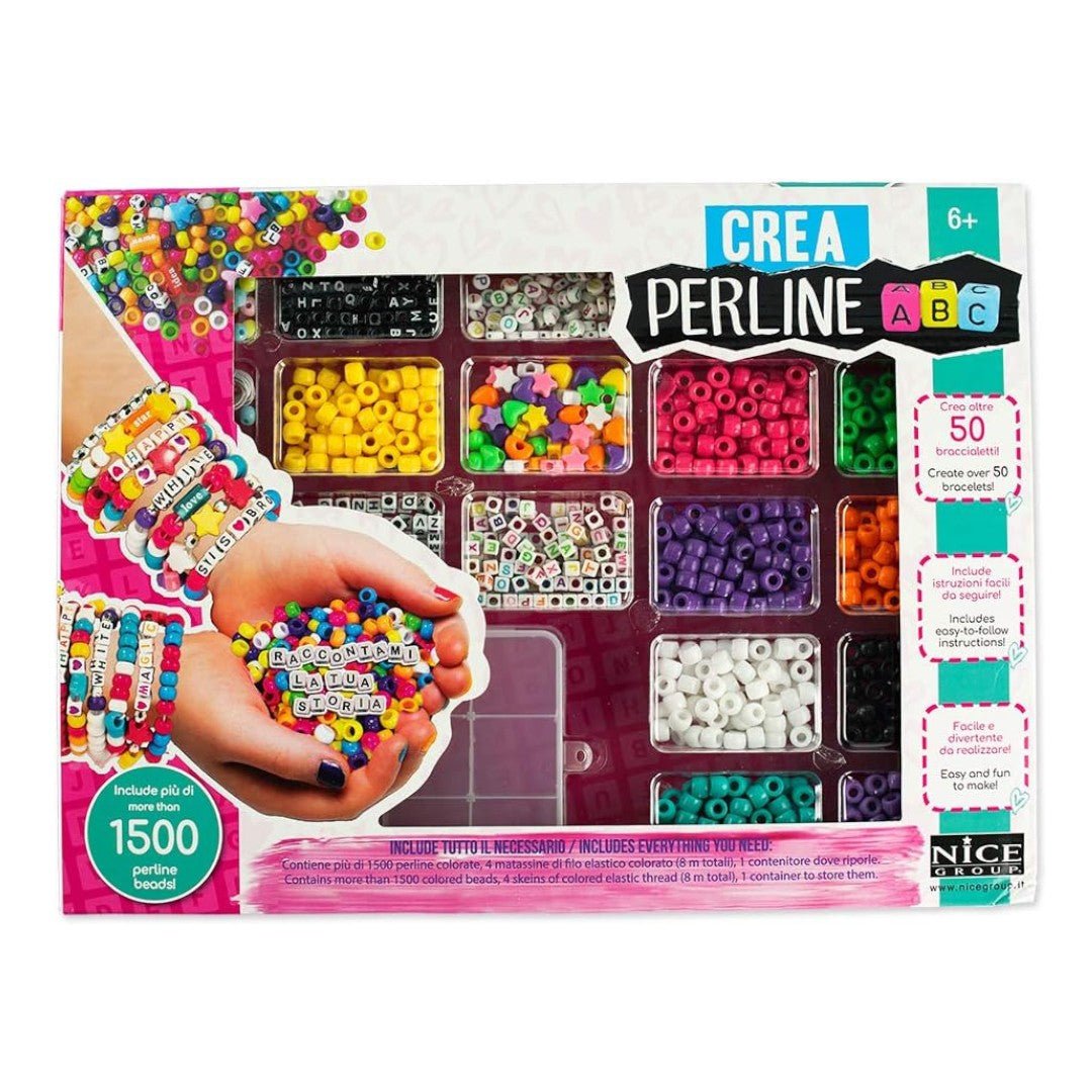 Nice Group - Perline ABC 1500 Giocattolo Multicolore 87001 - 8056779870001 - DarSaGiocattoli