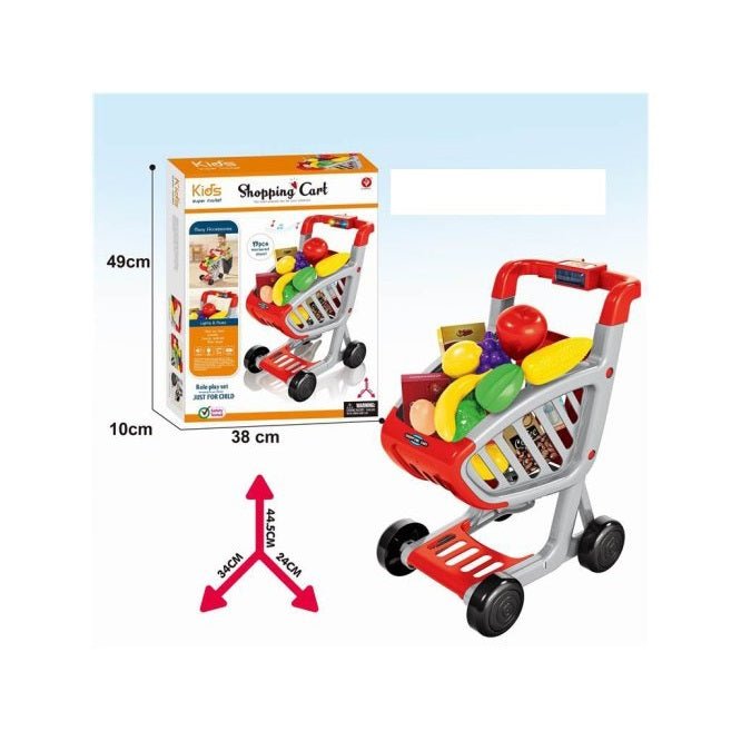 ODG Carrello della Spesa Giocattolo con Accessori Per Divertenti Avventure al Supermercato ODG1017 - 0806891570895 - DarSaGiocattoli