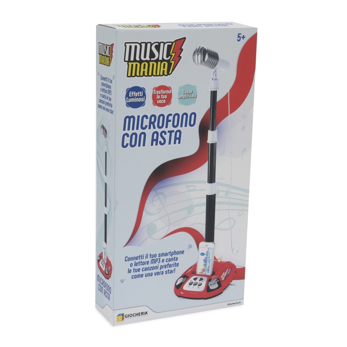 ODG Microfono Con Asta Lusso Music Mania ODG670 - 8056045596703 - DarSaGiocattoli