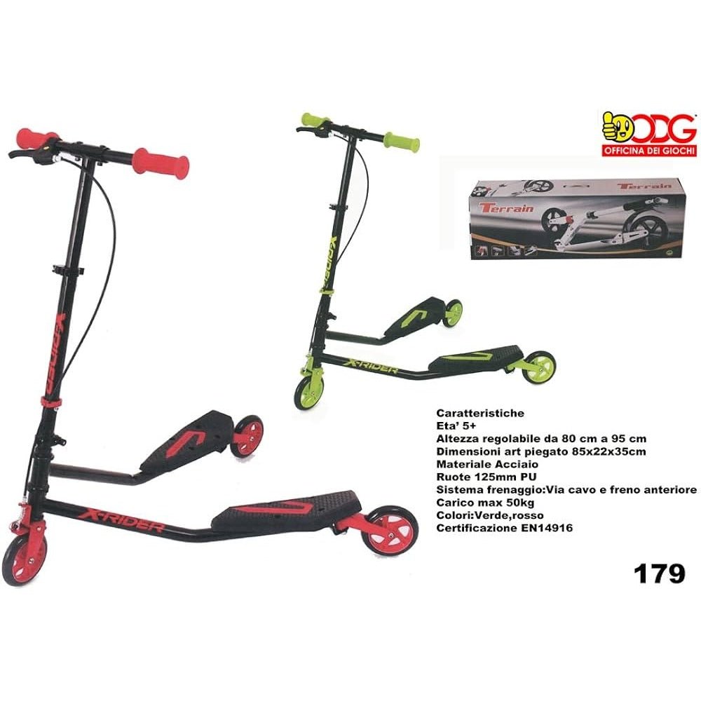 ODG Monopattino Farfalla 3 Ruote ODG179 Assortito - 8056045591791 - DarSaGiocattoli