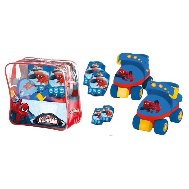 Pattini RollerBall Regolabili Mondo Spiderman Spider - Man Con Zaino e Protezioni Mario Schiano18390 - 8001011183906 - DarSaGiocattoli