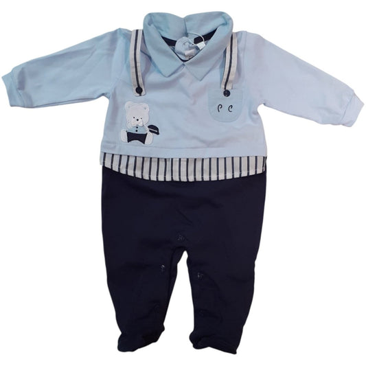 Pierre Cardin Tutina Neonato In Cotone Blu PCT561 e PCT566 - 8054757691532 - DarSaGiocattoli