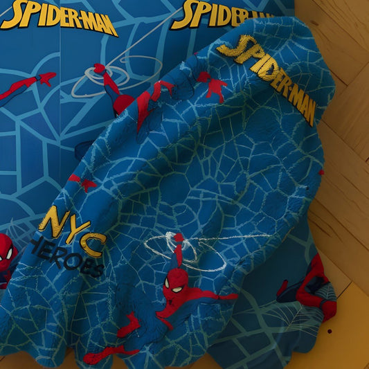 Plaid Bambino Spider-Man Disney Coral Con Sherpa 100x140 cm 42594 - 8026242836971 - DarSaGiocattoli