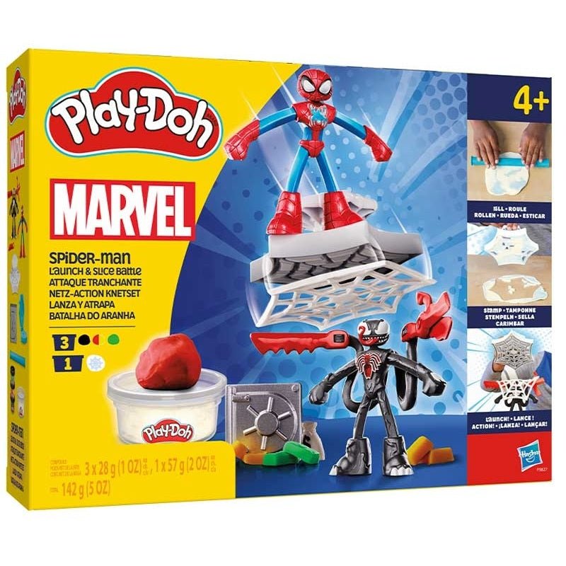 Play - Doh Hasbro Marvel Spider - Man Spiderman Pasta Modellabile Idea Regalo - 5010996257598 - DarSaGiocattoli