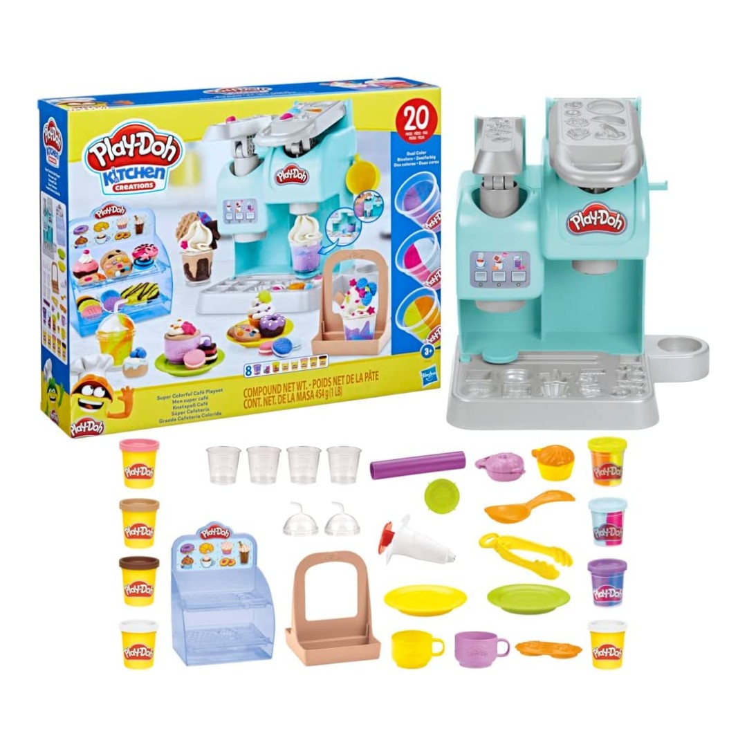Play-Doh (PlayDoh) Kitchen Creations La Caffetteria Super Colorata - DarSaGiocattoli