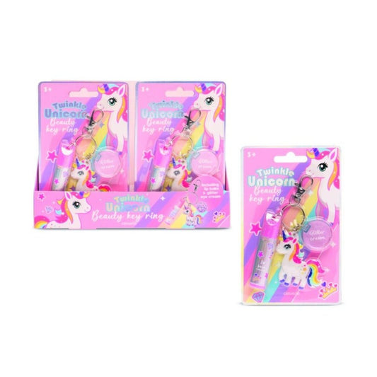Portachiavi Lucidalabbra Scintillante Unicorno Treffina 81.641.00 - 8711603352657 - DarSaGiocattoli