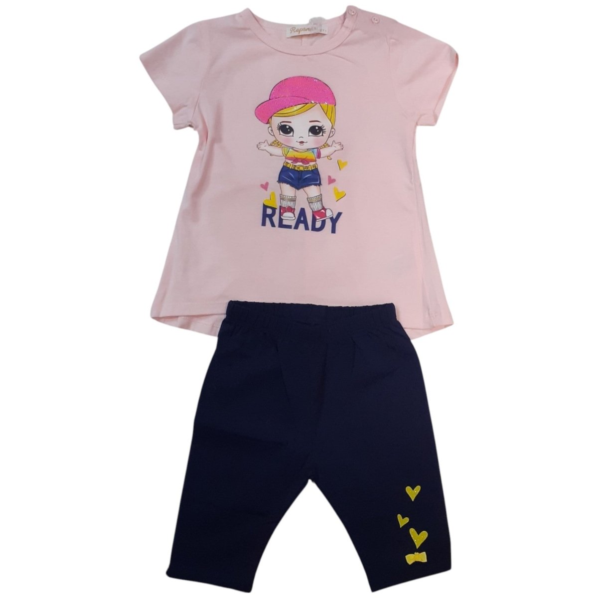 Repanda Completo Bambina 2 Pezzi Maglietta e Leggings RP - W5872 - DarSaGiocattoli