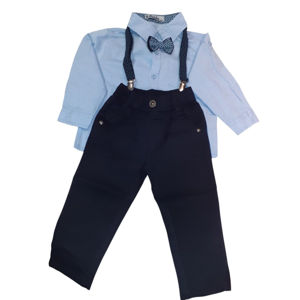 Repanda Completo Camicia Pantaloni Bretelle Papillon RP - F1143 - DarSaGiocattoli