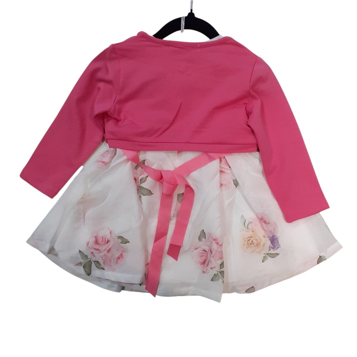 Repanda Vestito Con Coprispalle Bambina Bianco/Fucsia PW - 904 - DarSaGiocattoli