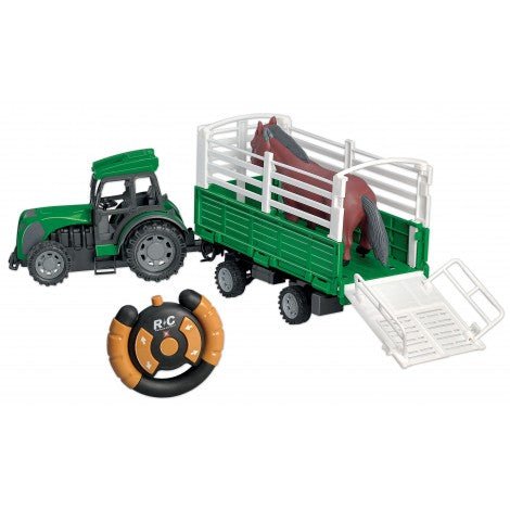 RS Toys Trattore Radiocomandato RC con Carro Bestiame - 8004817114495 - DarSaGiocattoli