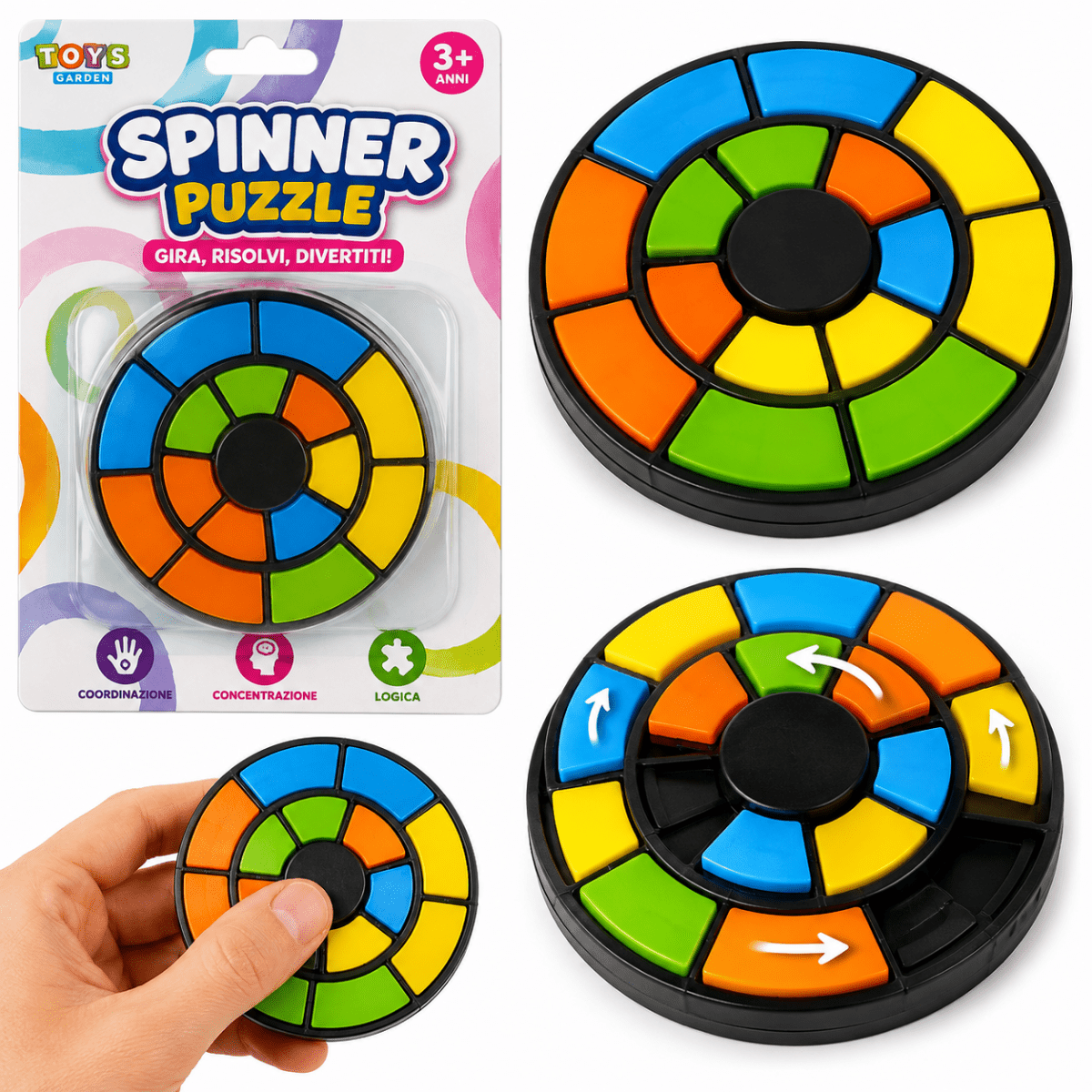 Spinner Puzzle Toys Garden 26860 Rompicapo Antistress - 8007632268602 - DarSaGiocattoli