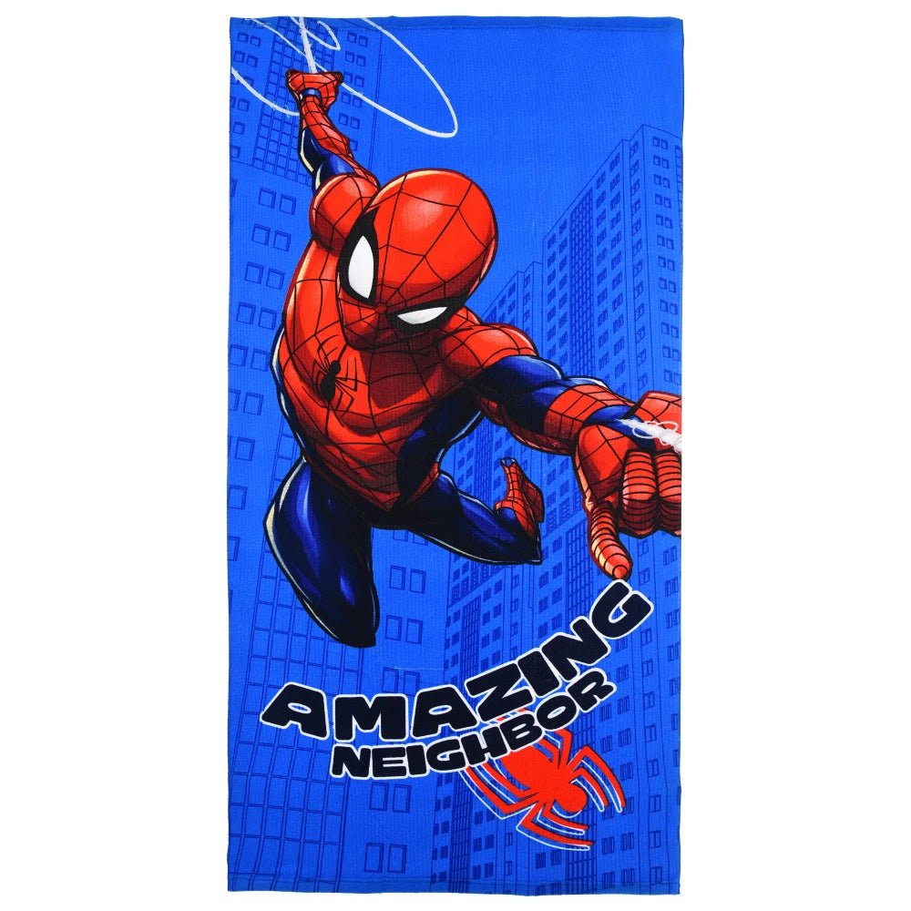 Sun City Asciugamano Telo Mare Spiderman Spider - Man Marvel Microfibra Di Poliestere 70 x 140 Cm YE18228 - 3609087659650 - DarSaGiocattoli
