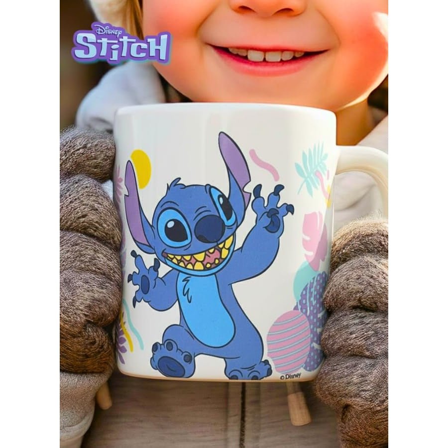 Tazza Disney Lilo & Stitch Hawaian Flower 325 ml Stor 41401 - 8412497881406 - DarSaGiocattoli