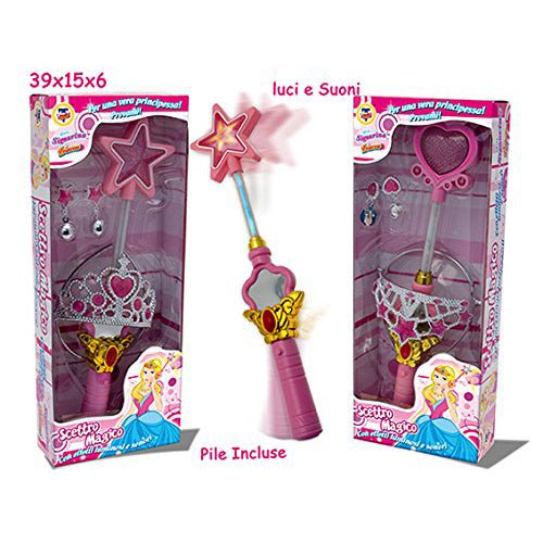 Teorema Scettro Magico 39x15 Cm Con Corona Luci e Suoni 62900 - 8017967629009 - DarSaGiocattoli