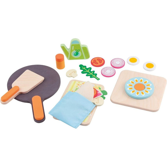 Trudi Sevi Set Piadina 24 pz Giochi in legno 29x19x6 cm modello 83066 - 8003444829857 - DarSaGiocattoli