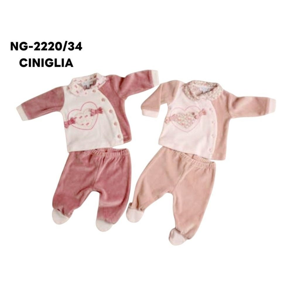 Tutina Neonata In Ciniglia 2 Pezzi Nazareno Gabrielli NG - 2220 - 8052960412678 - DarSaGiocattoli