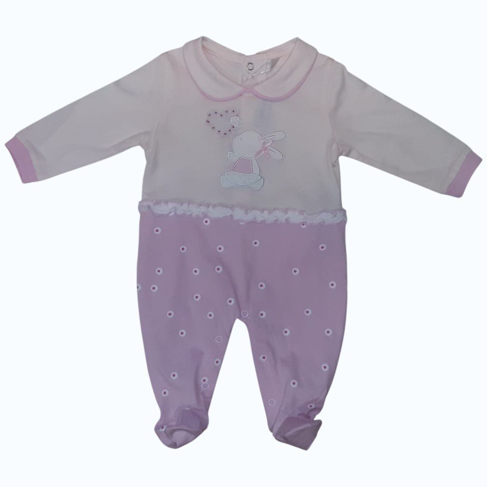 Tutina Neonata In Cotone Rosa BidiBimbo T1700 - 2000000063775 - DarSaGiocattoli