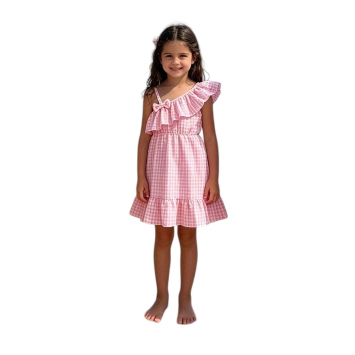 Vestito Bambina Moda Rosa Estivo 4 - 14 Anni Angelina 226A Made in Italy - 0888602404316 - DarSaGiocattoli