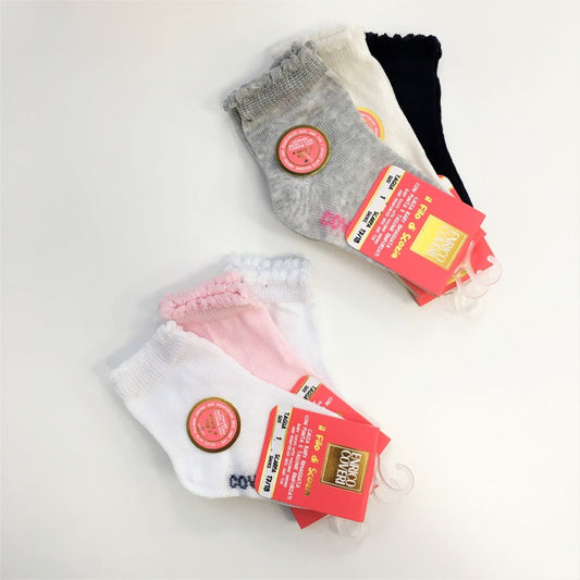 6 Paia Calzini Bambina Baby Filo Di Scozia Elegant - 2 Assortiti Enrico Coveri 10539 - 8051198425849 - DarSaGiocattoli