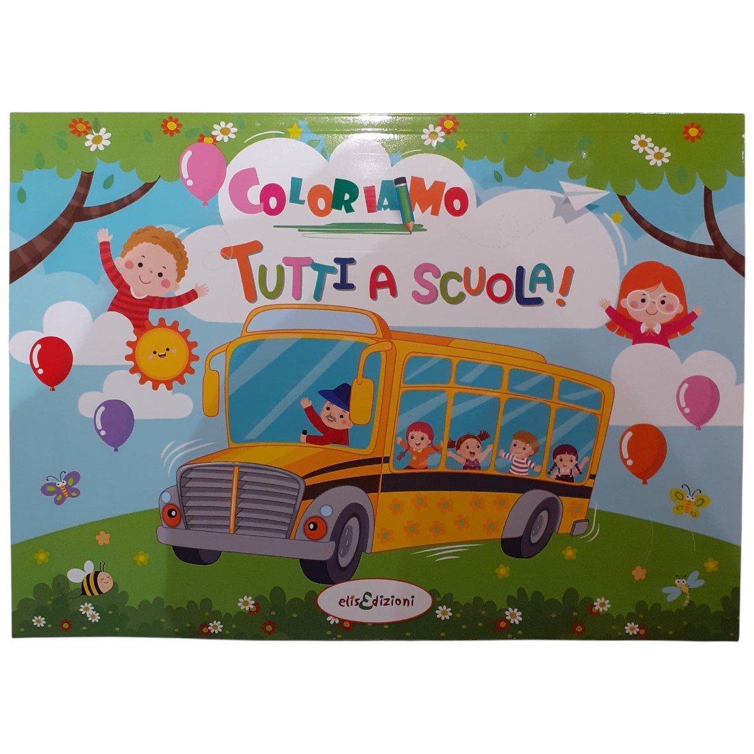 Album Coloriamo Tutti a Scuola! 22X33 cm 48 Pagine ElisEdizioni 000990 - 8020035800736 - DarSaGiocattoli