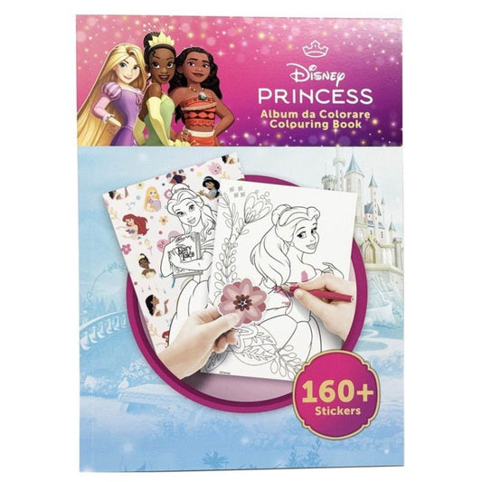 Album Da Colorare Disney Princess Con Stikers 31x23 cm MC Group PR1145 - 8032780967343 - DarSaGiocattoli