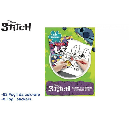 Album Da Colorare Disney Stitch Con Stikers 31x23 cm MC Group LTS1145 - B - 8032780967336 - DarSaGiocattoli