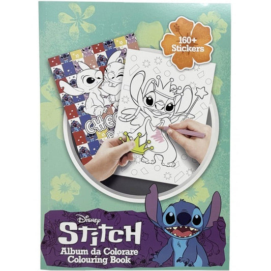 Album Da Colorare Disney Stitch Con Stikers 31x23 cm MC Group LTS1145 - G - 8032780967442 - DarSaGiocattoli