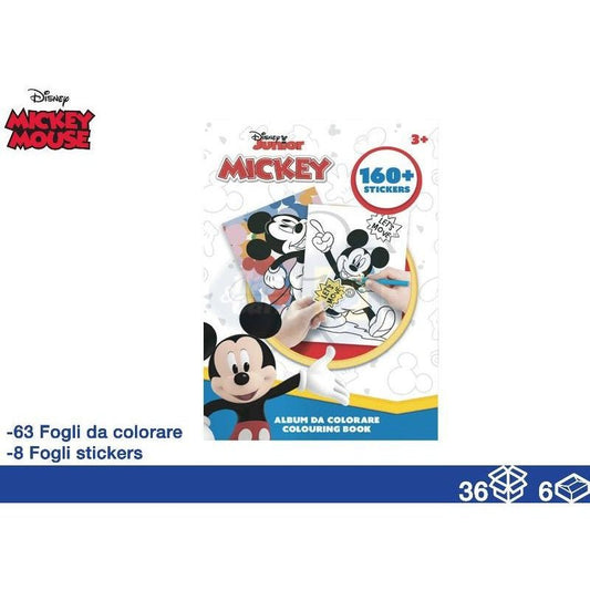 Album Da Colorare Disney Topolino Con Stikers 31x23 cm MC Group MIC1145 - 8032780967299 - DarSaGiocattoli