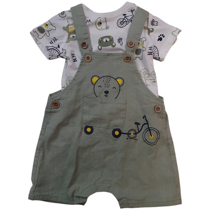 Alta Linea Kids Fashion Completo Bambino 2 Pezzi Maglietta con Salopette XNO - 2208 - DarSaGiocattoli