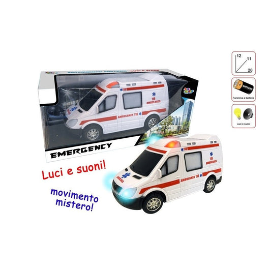 Ambulanza Giocattolo Toys Garden 26652 Con Luci e Suoni 22 cm - 8007632266523 - DarSaGiocattoli