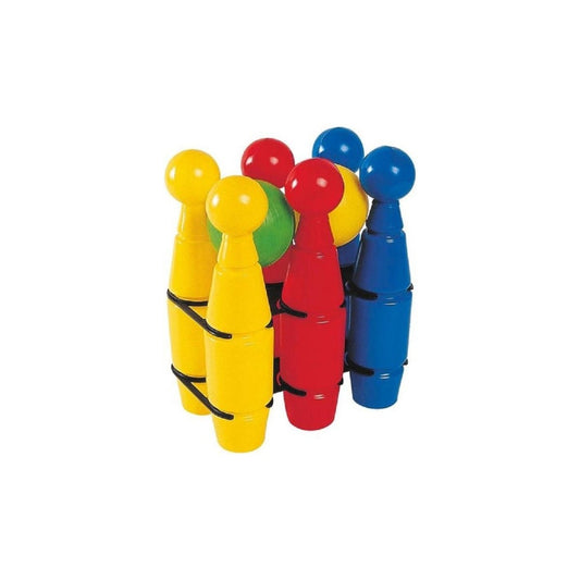 Androni Giocattoli Set 6 Pezzi di Birilli e 2 Palline Plastica Multicolore 7224 - 8000796072245 - DarSaGiocattoli