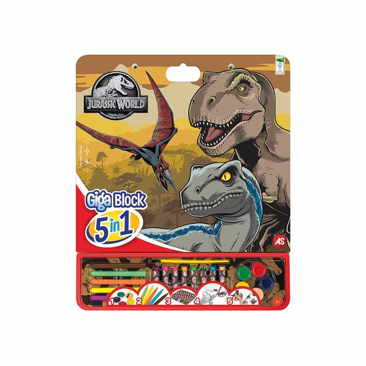 AS Company Colori Set 5 in 1 Giga Block Marvel Jurassic World 1023 - 62753 - 5203068627539 - DarSaGiocattoli