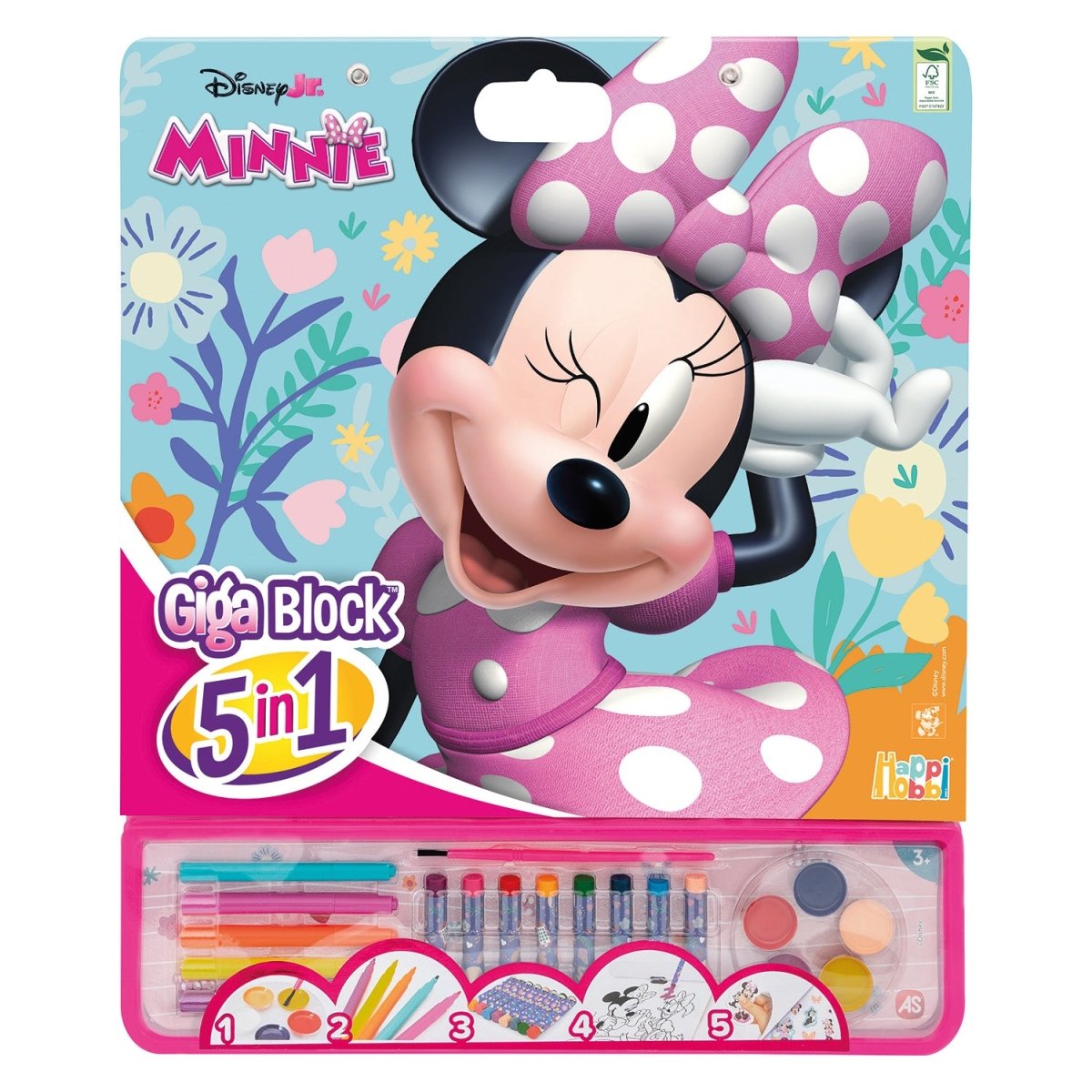 AS Company Colori Set 5 in 1 Giga Block Minnie 1023 - 62749 - 5203068627607 - DarSaGiocattoli