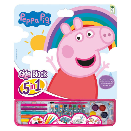 AS Company Colori Set 5 in 1 Giga Block Peppa Pig 1023 - 62751 - 5203068627515 - DarSaGiocattoli
