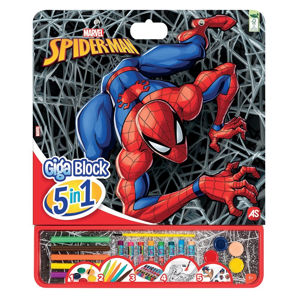 AS Company Colori Set 5 in 1 Marvel Spiderman Spider - Man 1023 - 62737 - 62752 - 5203068627522 - DarSaGiocattoli