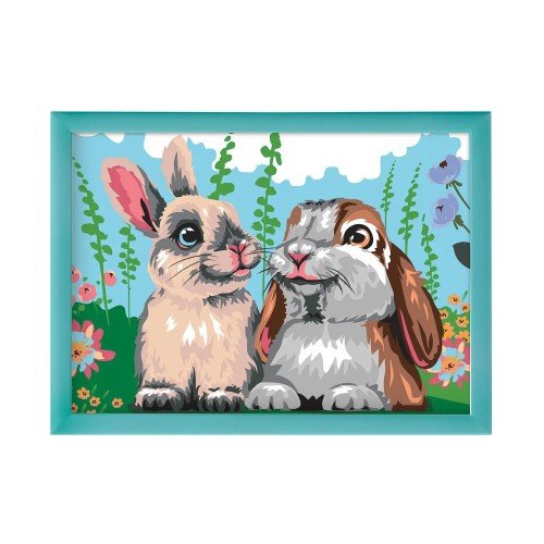 AS Company Cornice Conigli Coniglietti Da Dipingere ed Incorniciare Cute Bunnies 1038 - 41011 - 5203068410117 - DarSaGiocattoli