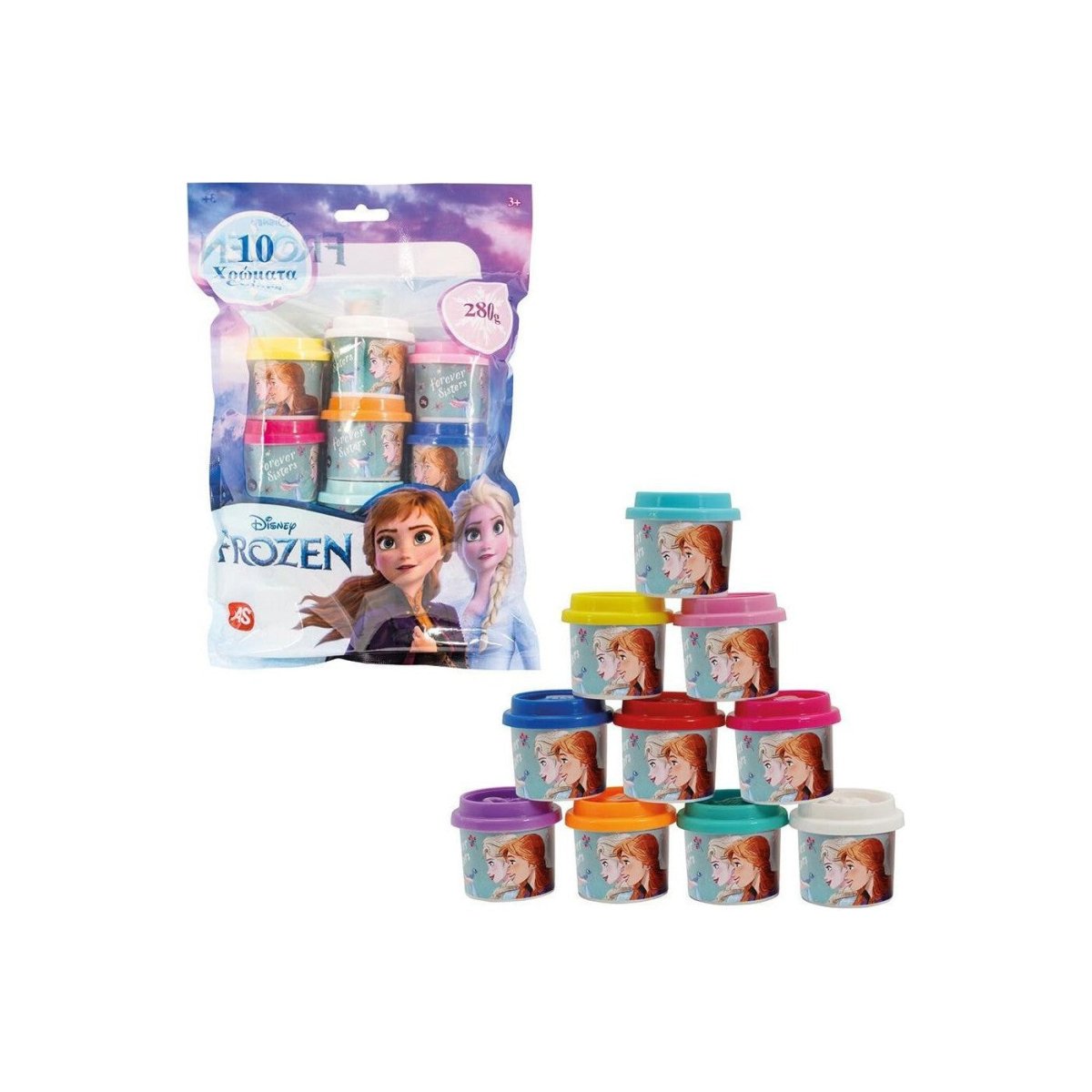 AS Company Plastilina 10 Pezzi Disney Frozen 1045 - 03598 - 8000144006403 - DarSaGiocattoli