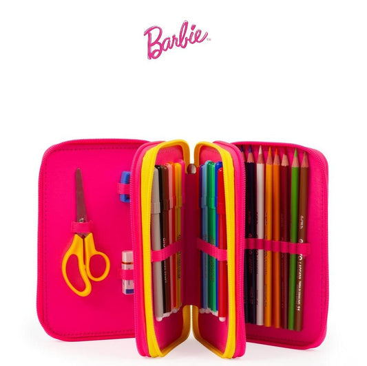 Astuccio Triplo Portapenne Barbie BA944000 - 8056379169536 - DarSaGiocattoli