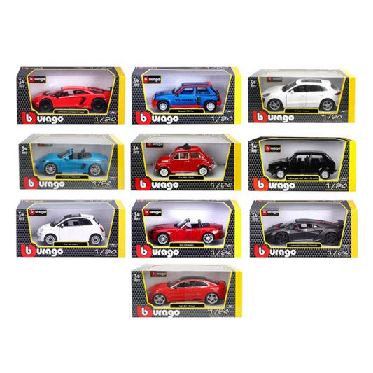 Auto Assortite Scala 1:24 In Metallo Burago 18 - 20001 - 4893993210992 - DarSaGiocattoli