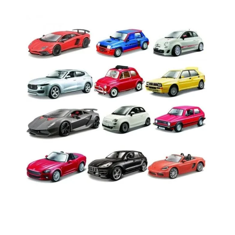 Auto Assortite Scala 1:24 In Metallo Burago 18 - 20001 - 4893993210992 - DarSaGiocattoli