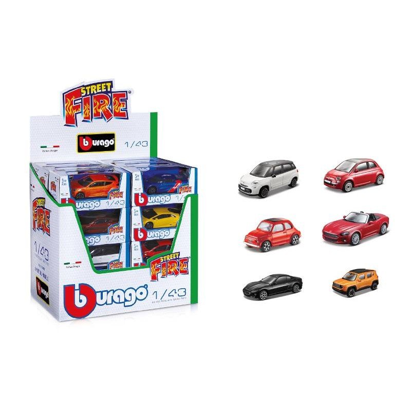 Auto FCA Fiat Jeep In Scala 1:43 Assortiti Burago 18 - 01277 - 4893993322008 - DarSaGiocattoli