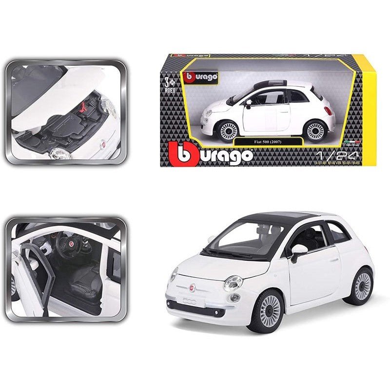 Auto Fiat 500 Scala 1:24 Burago 18 - 22106 - 4893993221066 - DarSaGiocattoli