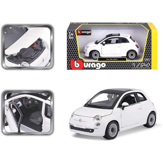 Auto Fiat 500 Scala 1:24 Burago 18 - 22106 - 4893993221066 - DarSaGiocattoli