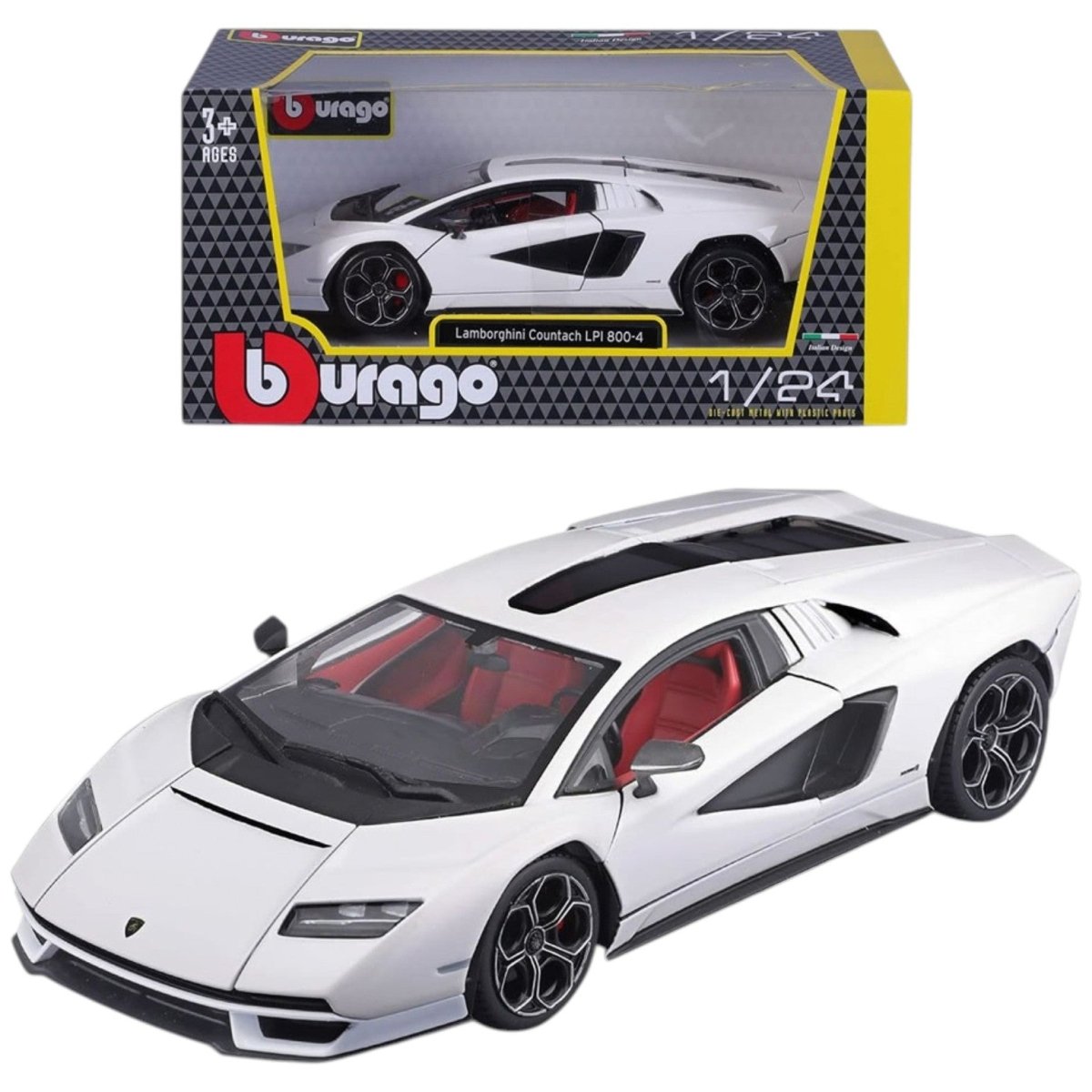 Auto Lamborghini Countach Collection 1:24 Burago 18-21102 - 4893993211029 - DarSaGiocattoli