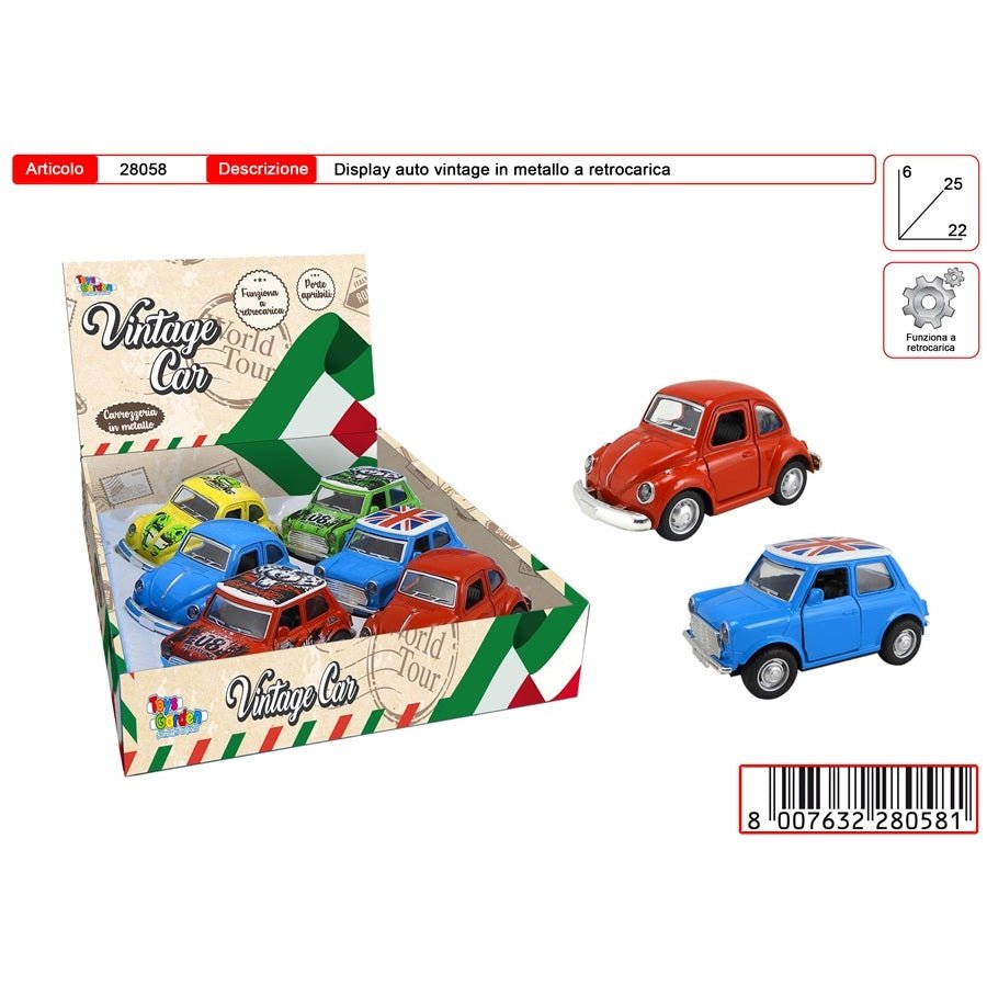 Auto Vintage Metal Retro Toys Garden 28058 Die Cast - 8007632280581 - DarSaGiocattoli