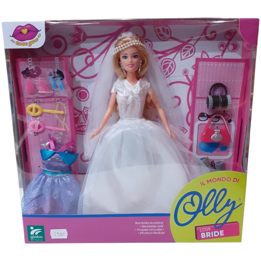 Bambola Con Vestito da Sposa Fashion Doll Snodata Globo 39803 - 8014966398035 - DarSaGiocattoli