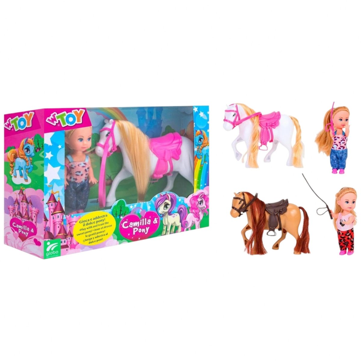 Bambolina Cavallerizza Assortito Globo 41313 - 8014966413134 - DarSaGiocattoli
