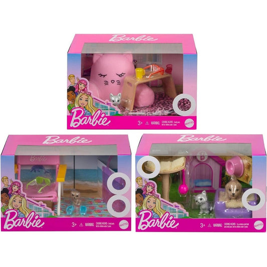 Barbe Set Animali Mini Story Starter Assortiti Mattel GRG56 - 0887961903782 - DarSaGiocattoli