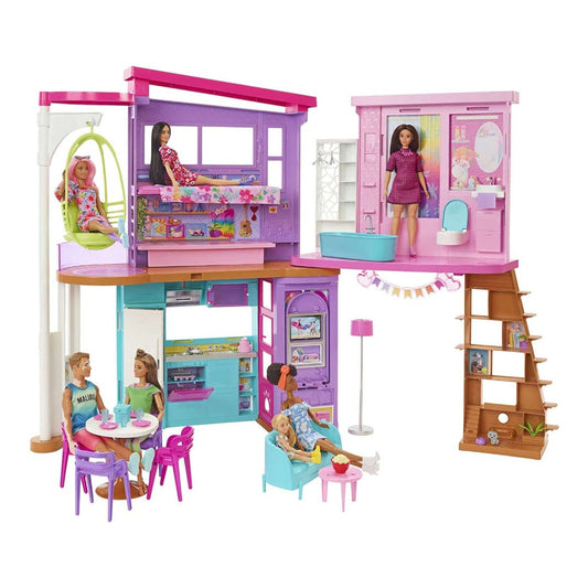 Barbie Casa di Malibu (106 cm) playset casa delle bambole con 2 piani 6 stanze - DarSaGiocattoli