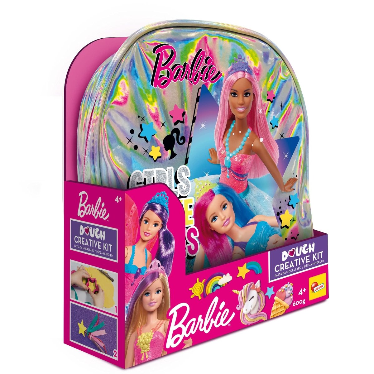 Barbie Dough Creative Kit Con Zainetto e Pasta Modellabile Lisciani - 8008324088874 - DarSaGiocattoli
